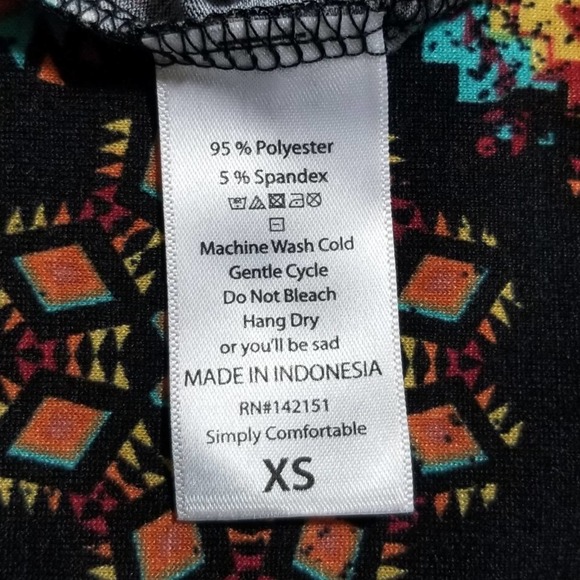 LulaRoe Aztec Print Julia Dress ~ Size XS/Extra Small - Picture 8 of 8